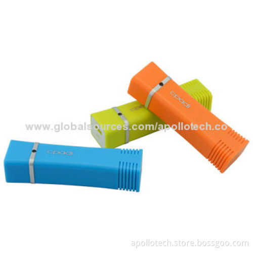Portable Mobile Phone Chargers, 3,000mAh Real-capacity, 3-4 Hours Charging Time/Sized 96*26.5*22.5mm